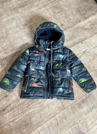 Ціна до 20.10.2023!тепла демі куртка hm  104-110см