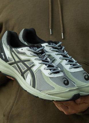 Мужские кроссовки ассикс asics gel green grey, мужественные кроссовки ассикс