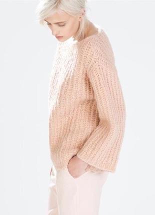 Новый без бирки с шерстью ламы свитер italian yarn zara knit 🇹🇷 turkey1 фото