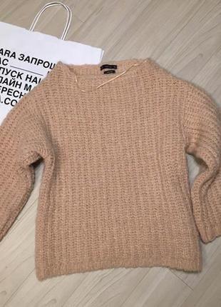 Новый без бирки с шерстью ламы свитер italian yarn zara knit 🇹🇷 turkey5 фото