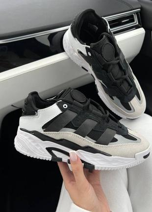 Кроссовки adidas niteball white black