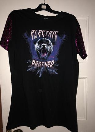 Стильна міні сукня оверсайз zara з паєтками