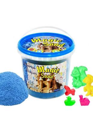 Magic sand блакитного кольору у відрі 1 кг, шт