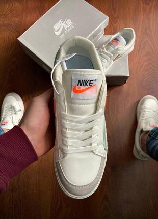 Nike blazer white &amp; gray2 фото