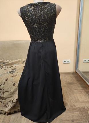Кардиганное вечерное черное со шлейфом, вечерняя черная, платье с хвостом4 фото