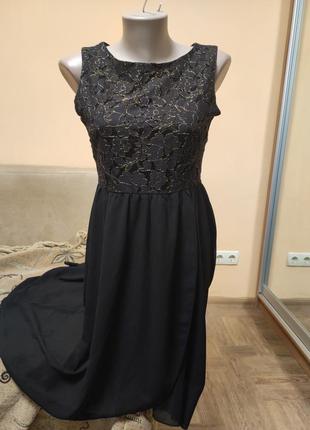 Кардиганное вечерное черное со шлейфом, вечерняя черная, платье с хвостом2 фото