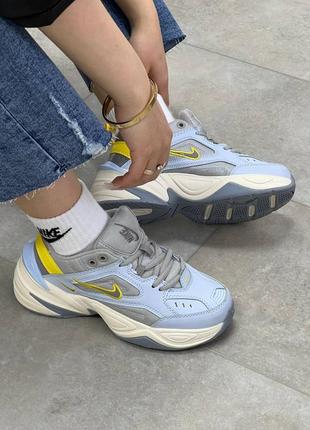 Кросівки nike m2k tekno blue yellow ua5 фото