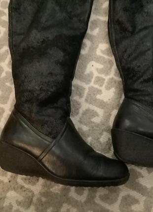 Зимние сапоги на полную ногу известного бренда ara1 фото