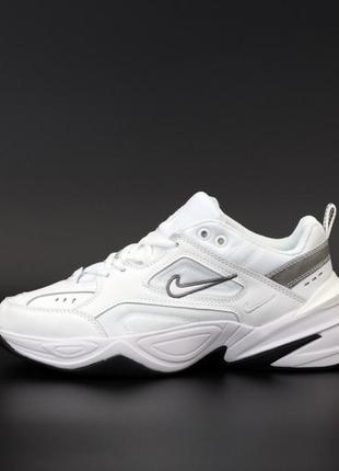 Женские кроссовки nike m2k tekno premium white найк м2к техно