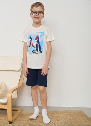 Комплект для мальчика шорты и футболка яхты ozkan 13245