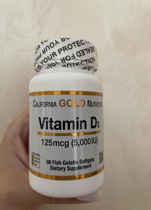 Вітамін д3 california gold nutrition 90 капсул