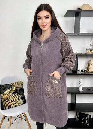 Женское пальто из альпаки lg-7376-3