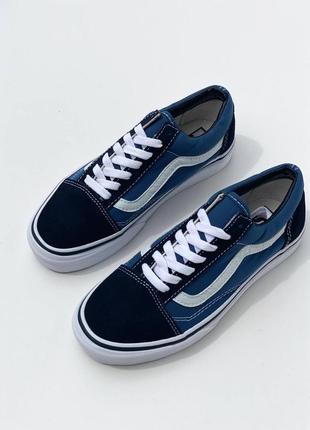 Оригинально синие кедовые кеды vans old school синие женские кеды vans old school оригинал