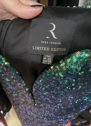 Блискуча сукня rare london 5