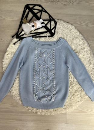 Свитер с жемчужинами