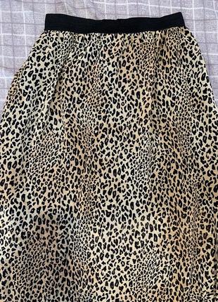 Спідниця леопардова довга