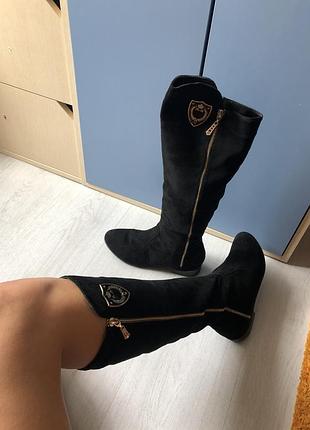 Продам чобітки замш весна/осінь