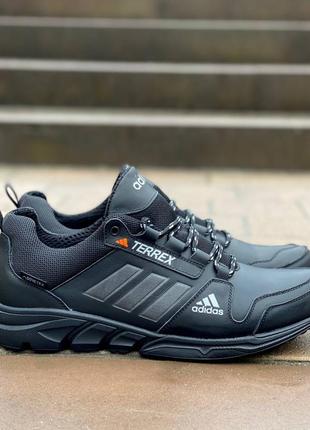Кожаные кроссовки terrex чёрные 7