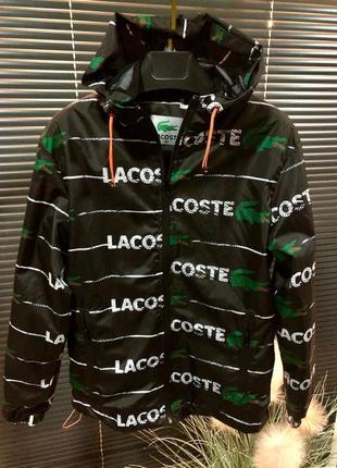 Чоловіча куртка осіння вітровка мужская демисезонная куртка ветровка lacoste