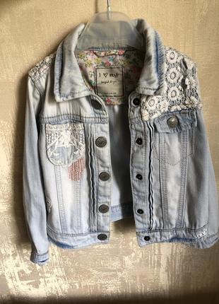 Джинсовка джинсовая куртка курточка 3-4 года george4 фото
