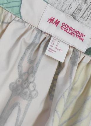 H&m conscious collection спідниця юбка котон5 фото