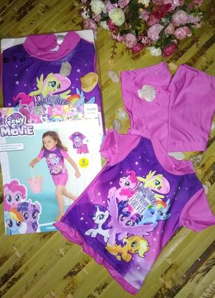 Купальный костюм с uv 50+ hasbro my little pony 74-80 и 98-104