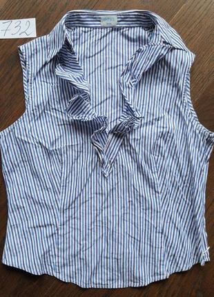 Блуза рубашка без рукавов