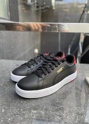 Оригинальные кожаные кеды puma1 фото