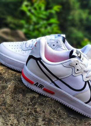 Чоловічі кросівки nike air force 1 react white 2