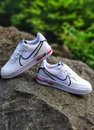Чоловічі кросівки nike air force 1 react white 4