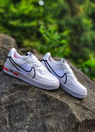 Мужские кроссовки nike air force 1 react white