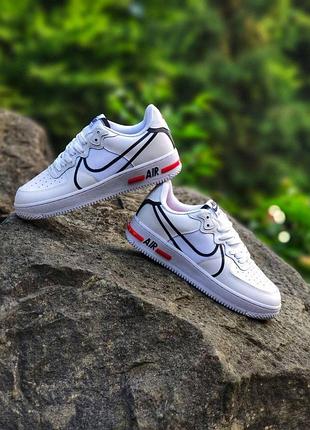 Чоловічі кросівки nike air force 1 react white 10