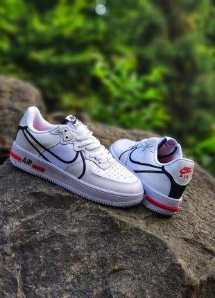 Чоловічі кросівки nike air force 1 react white 3