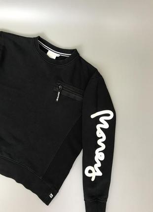 Трендовий чорний світшот money з великим принтом, кишенею, замочком, кофта, толстовка, худі, gorilla