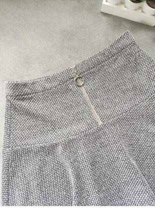 Серо-блестящая юбка от topshop2 фото