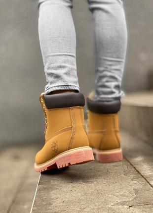 Ботинки мужские зимние timberland ginger winter, тимберленд с мехом5 фото