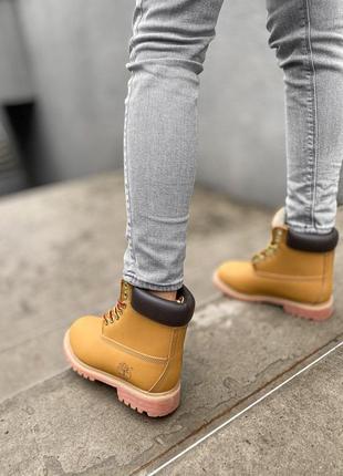 Ботинки мужские зимние timberland ginger winter, тимберленд с мехом8 фото