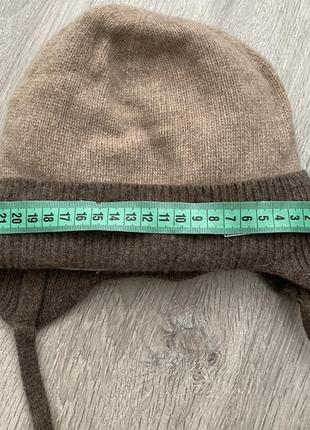 Шерстяная зимняя шапка с утеплителем5 фото