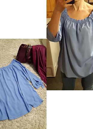 Ніжна блуза вільного крою з відкритими плечима,chicoree, p. xl+