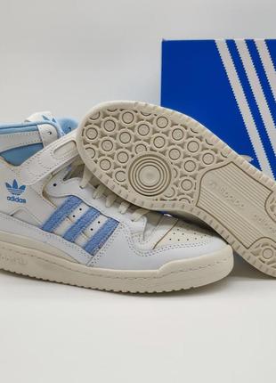 Высокие женские кеды кроссовки adidas forum 84 хайтопы6 фото