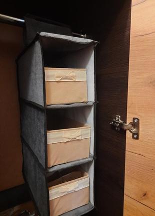 Подвесной органайзер в шкаф для хранения5 фото