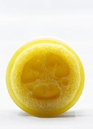 Мыло глицериновое "базилик лимонный”, с люфой1 фото