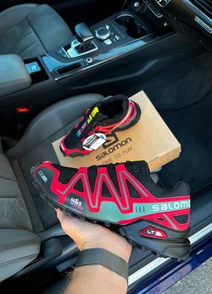Чоловічі кросівки salomon speedcross 3 black red