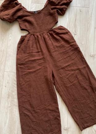 Гарний ромпер штанами  натуральний шоколадного кольору 12 л5 фото