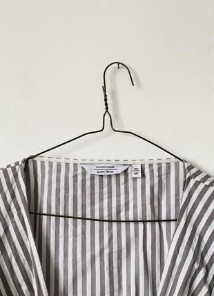 Блуза с завязкой и объемным рукавом в полоску & other sturies6 фото