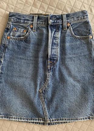 Джинсовая юбка levis5 фото