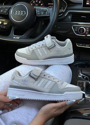 Жіночі кросівки adidas originals forum 84 low grey suede