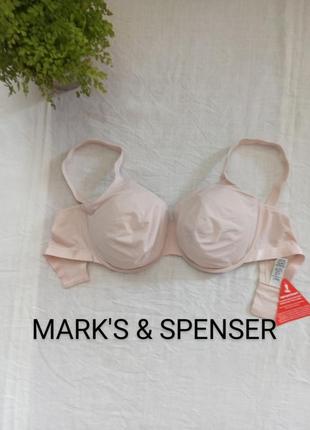 Новый мякоть бюстгальтер пудровый принт бренда mark's &amp; spenser ru 36 e eur 80f