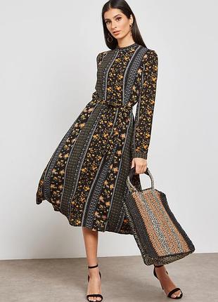 Плаття міді з поясом vero moda