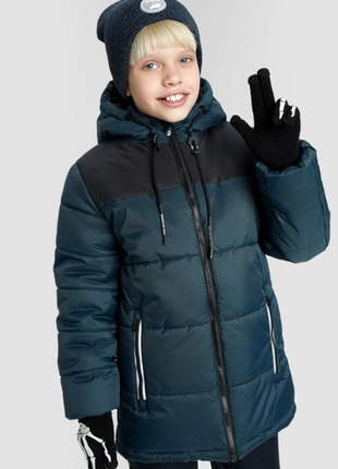 Супер тепла та мега легка зимова куртка на хлопчика 98 см